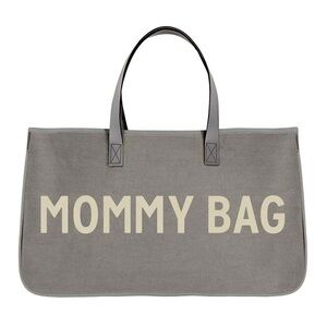 Gray Mommy Bag - baby changing or gift bag tote NWT